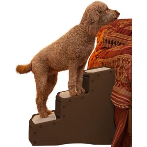 Pet Gear Easy Step III Extra Wide Cat & Dog Stairs, Chocolate