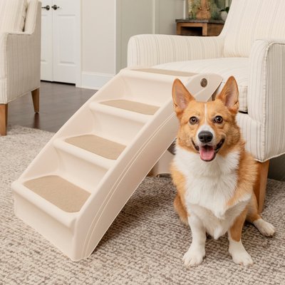 PetSafe CozyUp Foldable Cat & Dog Stairs, Tan, slide 1 of 1