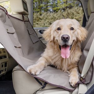 PetSafe Happy Ride Waterproof Hammock Dog Car Seat Cover, Beige