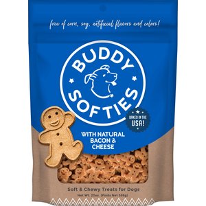 Buddy Biscuits Original Soft & Chewy with Bacon & Cheese Dog Treats, 20-oz bag