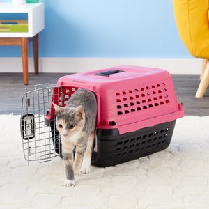 Petmate Compass Fashion Dog & Cat Kennel, Pink, X-Small