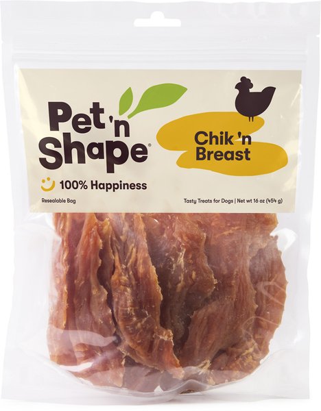 Pet 'n Shape Chik 'n Breast Dog Treats, 1-lb bag slide 1 of 6