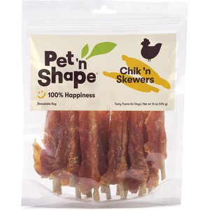 Pet 'n Shape Chik 'n Skewers Dog Treats, 1-lb bag