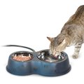 K&H Pet Products Thermo-Kitty Cafe Stainless Steel Cat Bowls
