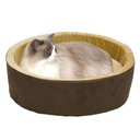 K&H Pet Products Thermo-Kitty Cat Bed, Mocha, Large