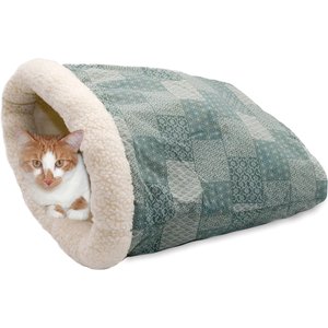 K&H Pet Products Kitty Crinkle Sack Cat Bed, Teal