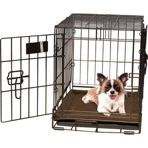 K&H Pet Products Self-Warming Dog Crate Pad, Mocha, 14 x 22 in