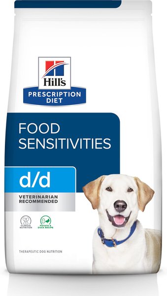 Hill's Prescription Diet d/d Skin/Food Sensitivities Potato & Duck Recipe Dry Dog Food, 8-lb bag slide 1 of 11