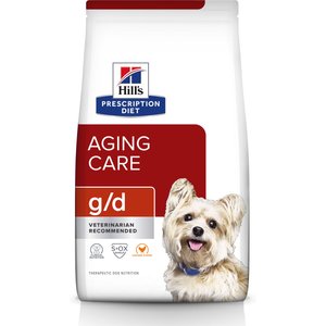 Hill's Prescription Diet g/d Aging Care Chicken Flavor Dry Senior Dog Food, 8.5-lb bag