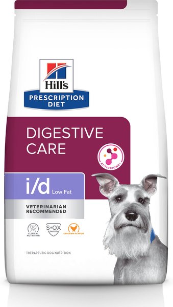 Hill's Prescription Diet i/d Digestive Care Low Fat Chicken Flavor Dry Dog Food, 8.5-lb bag slide 1 of 11