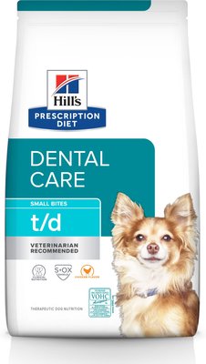 Hill's Prescription Diet t/d Dental Care Chicken Flavor Small Bites Dry Dog Food, slide 1 of 1