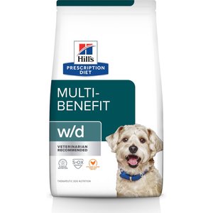 Hill's Prescription Diet w/d Multi-Benefit Chicken Flavor Dry Dog Food, 17.6-lb bag