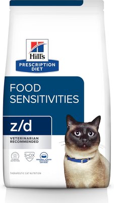 6. Hill's Prescription Diet z/d Original Skin and Food Sensitivities Dry Cat Food