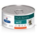 Hill's Prescription Diet w/d Multi-Benefit with Chicken Wet Cat Food, 5.5-oz, case of 24