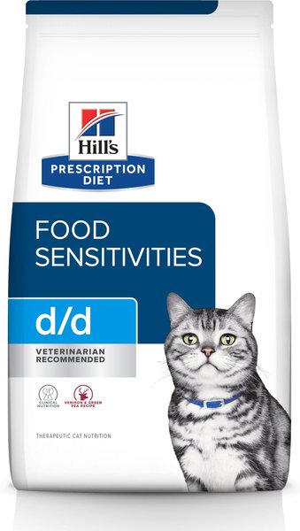 Hill's Prescription Diet d/d Skin/Food Sensitivities Venison & Green Pea Dry Cat Food, 8.5-lb bag slide 1 of 11