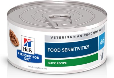 Hill's Prescription Diet d/d Skin/Food Sensitivities Duck Formula Canned Cat Food, slide 1 of 1