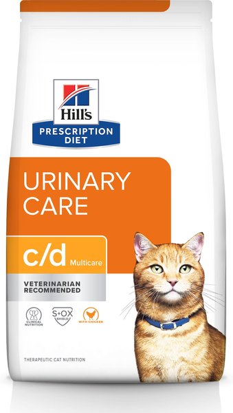 Hill's Prescription Diet c/d Multicare Urinary Care with Chicken Dry Cat Food, 17.6-lb bag slide 1 of 11