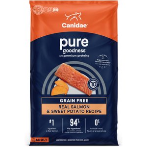 CANIDAE Grain-Free PURE Limited Ingredient Salmon & Sweet Potato Recipe Dry Dog Food, 4-lb bag