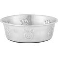 PetRageous Designs Cayman Classic Non-Skid Stainless Steel Dog & Cat Bowl, 2-cup