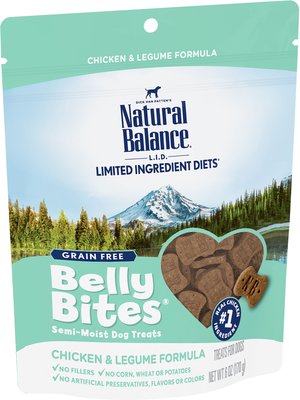 Natural Balance Limited Ingredient Diets Belly Bites Grain-Free Chicken & Legume Formula Dog Treats, slide 1 of 1