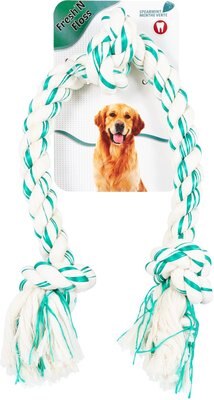Booda Fresh N Floss Spearmint 3-Knot Rope Dog Toy, slide 1 of 1