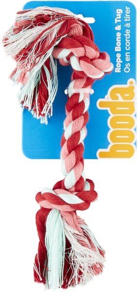 Booda Multi Color 2-Knot Rope Bone Dog Toy, Medium slide 1 of 6