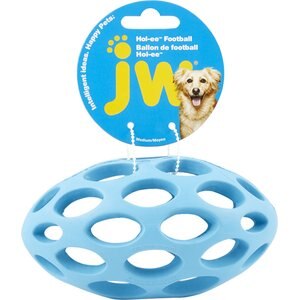 JW Pet Hol-ee Football Dog Toy, Color Varies, Medium