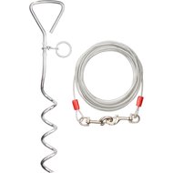 Aspen Pet Spiral Stake with 20-Feet of Tie-out Cable