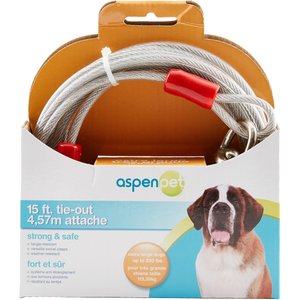Aspen Pet X-Large Tie-Out Cable, 15-ft