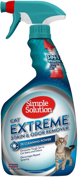 Simple Solution Extreme Cat Stain & Odor Remover, 32-oz bottle slide 1 of 8