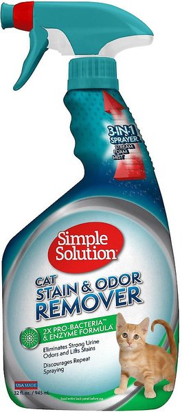 Simple Solution Cat Stain & Odor Remover, 32-oz bottle slide 1 of 7