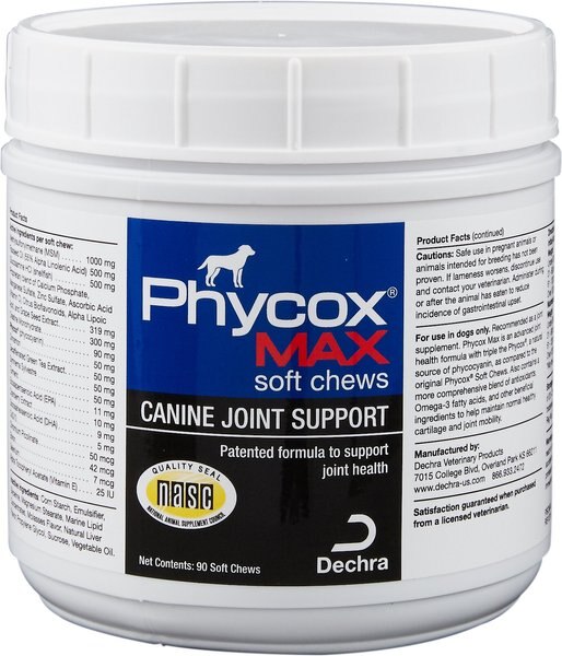 Phycox MAX Soft Chews Joint Supplement for Dogs, 90 count slide 1 of 4