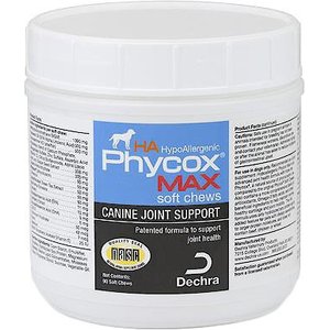 Phycox MAX HypoAllergenic (HA) Soft Chews Joint Supplement for Dogs, 90 count