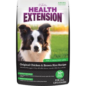 Health Extension Original Chicken & Brown Rice Recipe Dry Dog Food, 4-lb bag