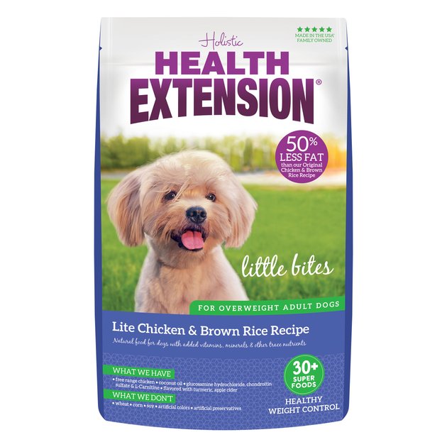 Health Extension Little Bites Lite Chicken Brown Rice Recipe Dry Dog Food 15-lb Bag - Chewycom