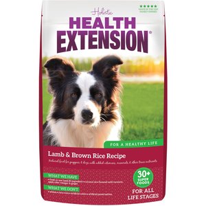 Health Extension Lamb & Brown Rice Dry Dog Food, 4-lb bag