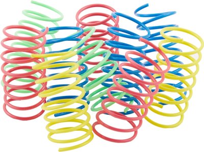 Ethical Pet Wide Durable Heavy Gauge Plastic Colorful Springs Cat Toy, slide 1 of 1