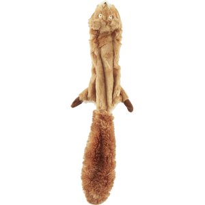 Ethical Pet Skinneeez Forest Series Squirrel Stuffing-Free Squeaky Plush Dog Toy, 23-in