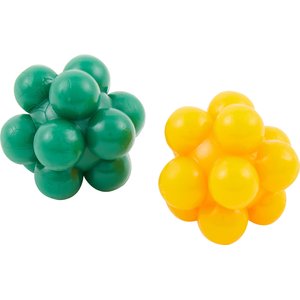 Ethical Pet Atomic Rubber Bouncing Ball Cat Toy, 2-pack