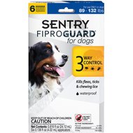 Sentry FiproGuard Flea & Tick Spot Treatment for Dogs, 89-132 lbs
