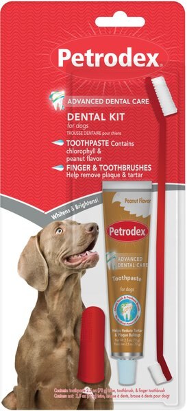 Sentry Petrodex Veterinary Strength Natural Peanut Flavor Dog Dental Kit slide 1 of 3