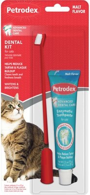 Sentry Petrodex Veterinary Strength Malt Toothpaste Dental Care Kit for Cats, slide 1 of 1