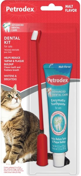 Sentry Petrodex Veterinary Strength Enzymatic Malt Flavor Cat Dental Kit slide 1 of 4