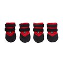 Ultra Paws Durable Dog Boots, 4 count, Red, Medium