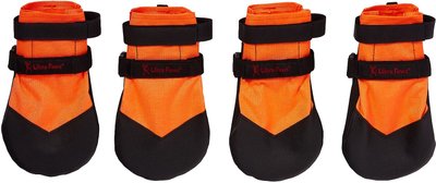 Ultra Paws Rugged Dog Boots, 4 count, Orange, slide 1 of 1