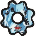 Tuffy's Junior Gear Ring Squeaky Plush Dog Toy, Camo Blue