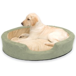 K&H Pet Products Thermo-Snuggly Sleeper Pet Bed, Sage, Large