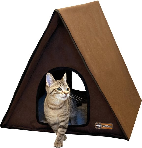 K&H Pet Products Outdoor Unheated Multi-Kitty A-Frame House slide 1 of 9
