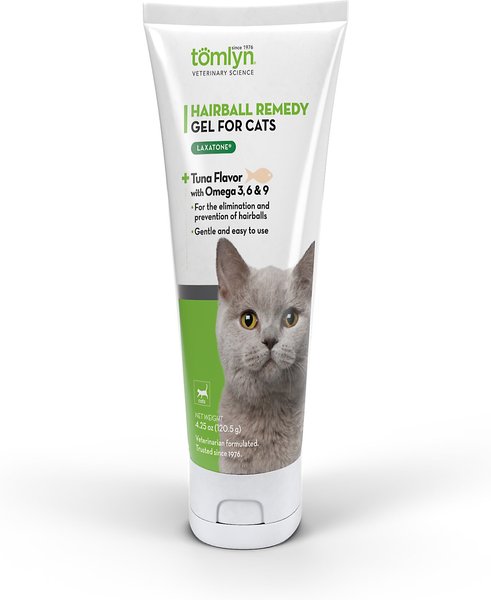 Tomlyn Laxatone Tuna Flavored Gel Hairball Control Supplement for Cats, 4.25-oz slide 1 of 4