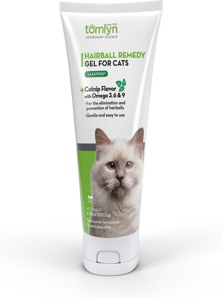 Tomlyn Laxatone Catnip Flavored Gel Hairball Control Supplement for Cats, 4.25-oz tube slide 1 of 4